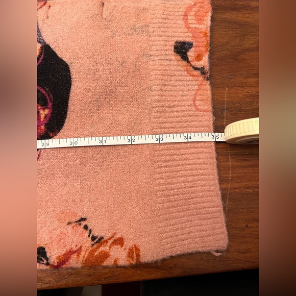 Desigual Pink and Purple Patterned Scarf - Picture 4 of 7